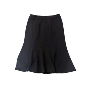 ABBIE MAGS Brown High Rise Bottom Flare Trumpet Skirt 10